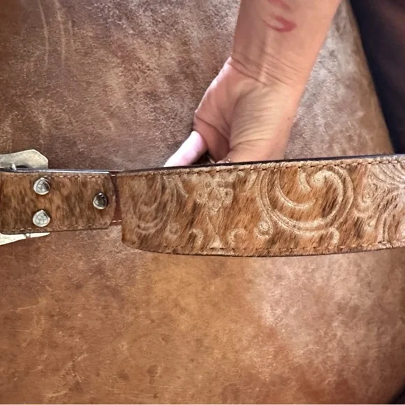 Ariat Brown Leather Belt - Picture 3 of 3